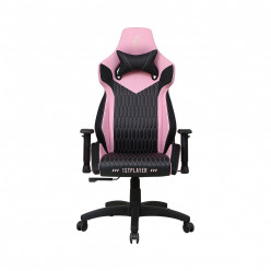 Gaming Chair 1STPLAYER WIN101 Black&Pink, PVC learher /New Reflective Fabric, Molded foam, Reinforced steel frame, 2D armrest, 4 class Gaslift, 60mm Nylon caster, Angle Adjuster:90°-150°,160KG Maximum Weight